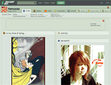 Tablet Screenshot of hamusuta.deviantart.com