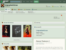 Tablet Screenshot of originaldanceclub.deviantart.com