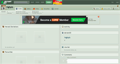 Desktop Screenshot of highplz.deviantart.com