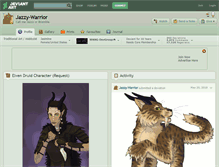 Tablet Screenshot of jazzy-warrior.deviantart.com