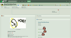 Desktop Screenshot of honeytheyellowpuma.deviantart.com