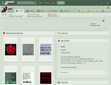 Tablet Screenshot of aoti.deviantart.com