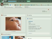 Tablet Screenshot of pinkcom.deviantart.com