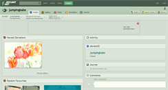Desktop Screenshot of jumpingbabe.deviantart.com