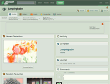 Tablet Screenshot of jumpingbabe.deviantart.com
