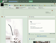 Tablet Screenshot of calme.deviantart.com