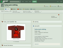 Tablet Screenshot of funky-junk-clothing.deviantart.com