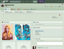 Tablet Screenshot of mightymichael.deviantart.com