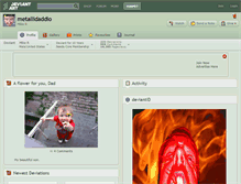 Tablet Screenshot of metallidaddio.deviantart.com