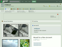 Tablet Screenshot of hydeist41.deviantart.com