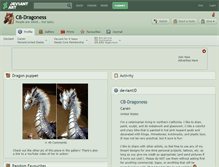 Tablet Screenshot of cb-dragoness.deviantart.com