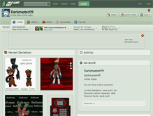 Tablet Screenshot of darkmaster09.deviantart.com