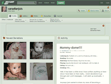 Tablet Screenshot of canadianjuls.deviantart.com