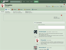 Tablet Screenshot of precaution.deviantart.com