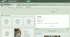 Desktop Screenshot of lifeisapeach.deviantart.com