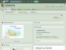 Tablet Screenshot of luffynamiclub.deviantart.com