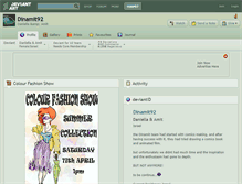 Tablet Screenshot of dinamit92.deviantart.com