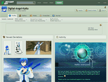 Tablet Screenshot of digital-angel-kaito.deviantart.com
