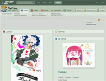 Tablet Screenshot of flatcake.deviantart.com
