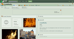 Desktop Screenshot of crystalreality.deviantart.com