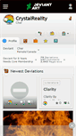 Mobile Screenshot of crystalreality.deviantart.com