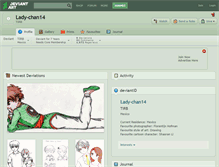 Tablet Screenshot of lady-chan14.deviantart.com