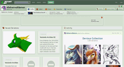 Desktop Screenshot of 45silverwolfdemon.deviantart.com