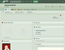 Tablet Screenshot of marchwarden23.deviantart.com