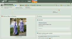 Desktop Screenshot of historiccostume.deviantart.com