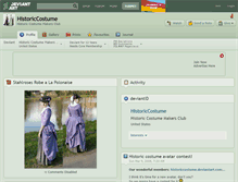 Tablet Screenshot of historiccostume.deviantart.com