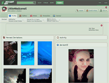 Tablet Screenshot of littlemissscenex.deviantart.com