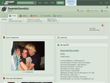 Tablet Screenshot of doomishglowstick.deviantart.com
