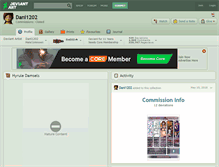Tablet Screenshot of dani1202.deviantart.com
