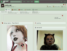 Tablet Screenshot of corky-cat.deviantart.com