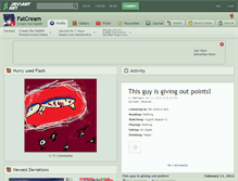 Tablet Screenshot of fatcream.deviantart.com