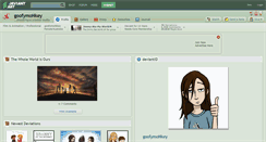 Desktop Screenshot of goofymonkey.deviantart.com