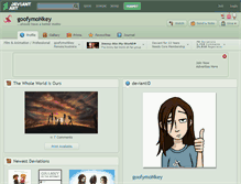 Tablet Screenshot of goofymonkey.deviantart.com