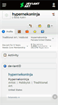 Mobile Screenshot of hypernekoninja.deviantart.com