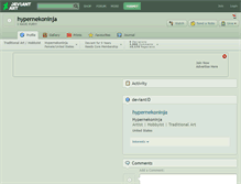 Tablet Screenshot of hypernekoninja.deviantart.com