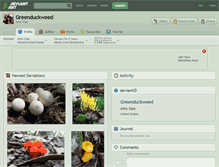 Tablet Screenshot of greenduckweed.deviantart.com