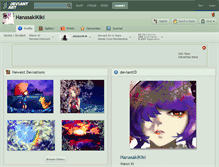 Tablet Screenshot of hanasakikiki.deviantart.com