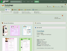 Tablet Screenshot of evelynregly.deviantart.com
