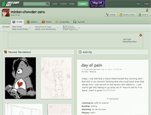 Tablet Screenshot of minion-chowder-zero.deviantart.com