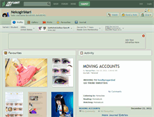 Tablet Screenshot of nekogirlmari.deviantart.com