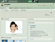 Tablet Screenshot of burningboy.deviantart.com