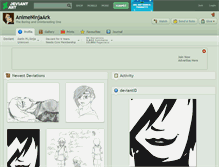 Tablet Screenshot of animeninjaark.deviantart.com