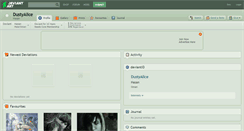 Desktop Screenshot of dustyalice.deviantart.com