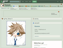 Tablet Screenshot of kiyosune.deviantart.com