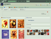 Tablet Screenshot of maindegloire.deviantart.com