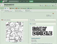 Tablet Screenshot of dailydoodle2010.deviantart.com